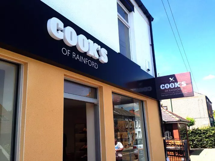 Cook's of Rainford Signage