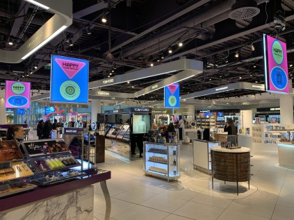 Exhibition stands display graphics