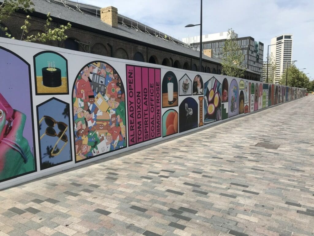 Hoarding Graphics kings cross