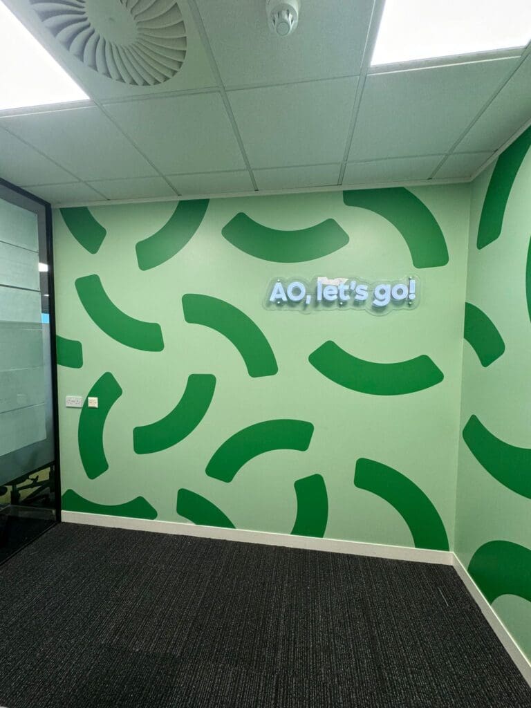 AO signage manchester signage wall wraps