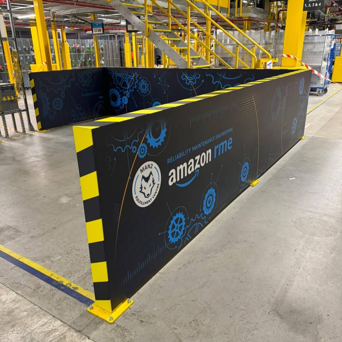Amazon warehouse signage