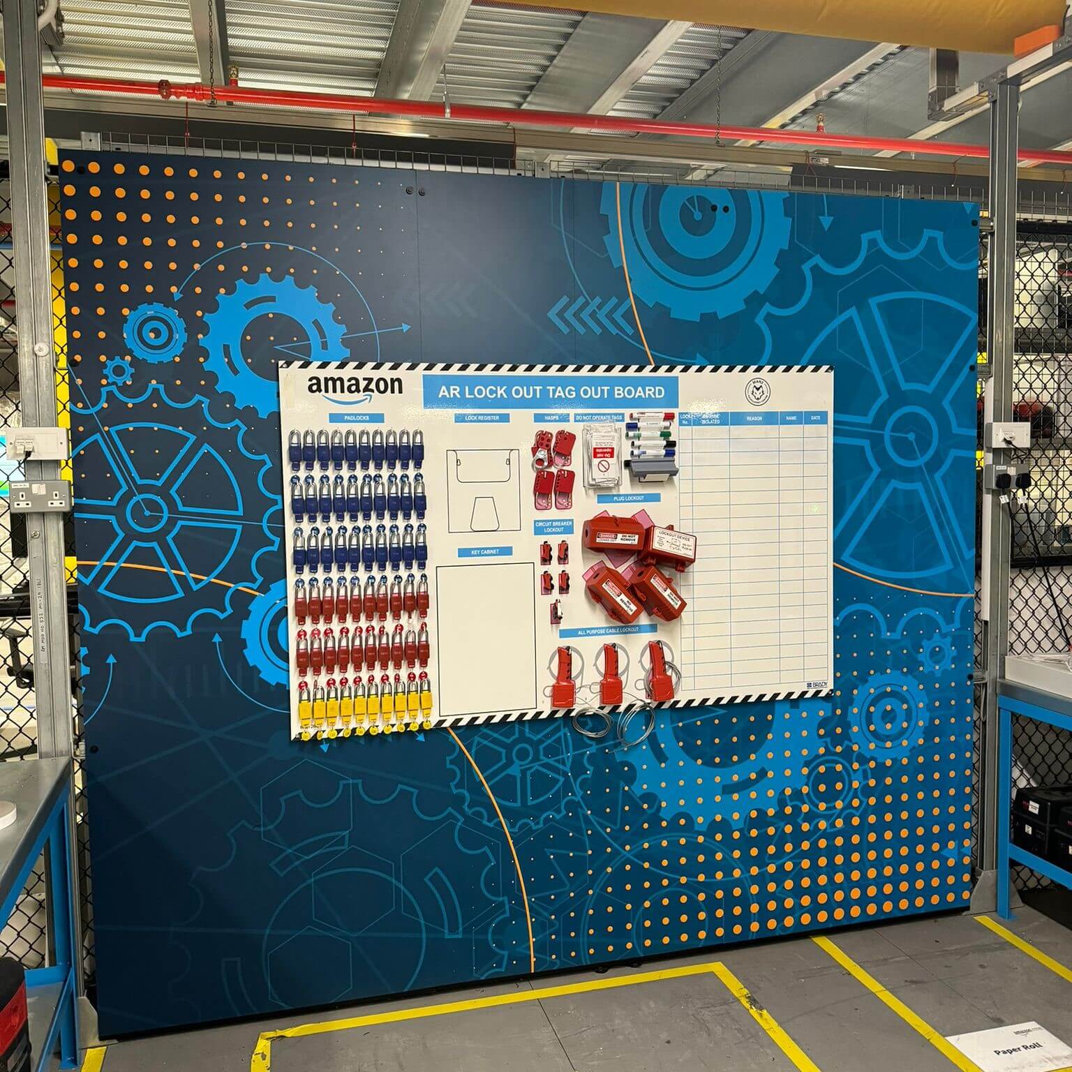 Amazon warehouse signage