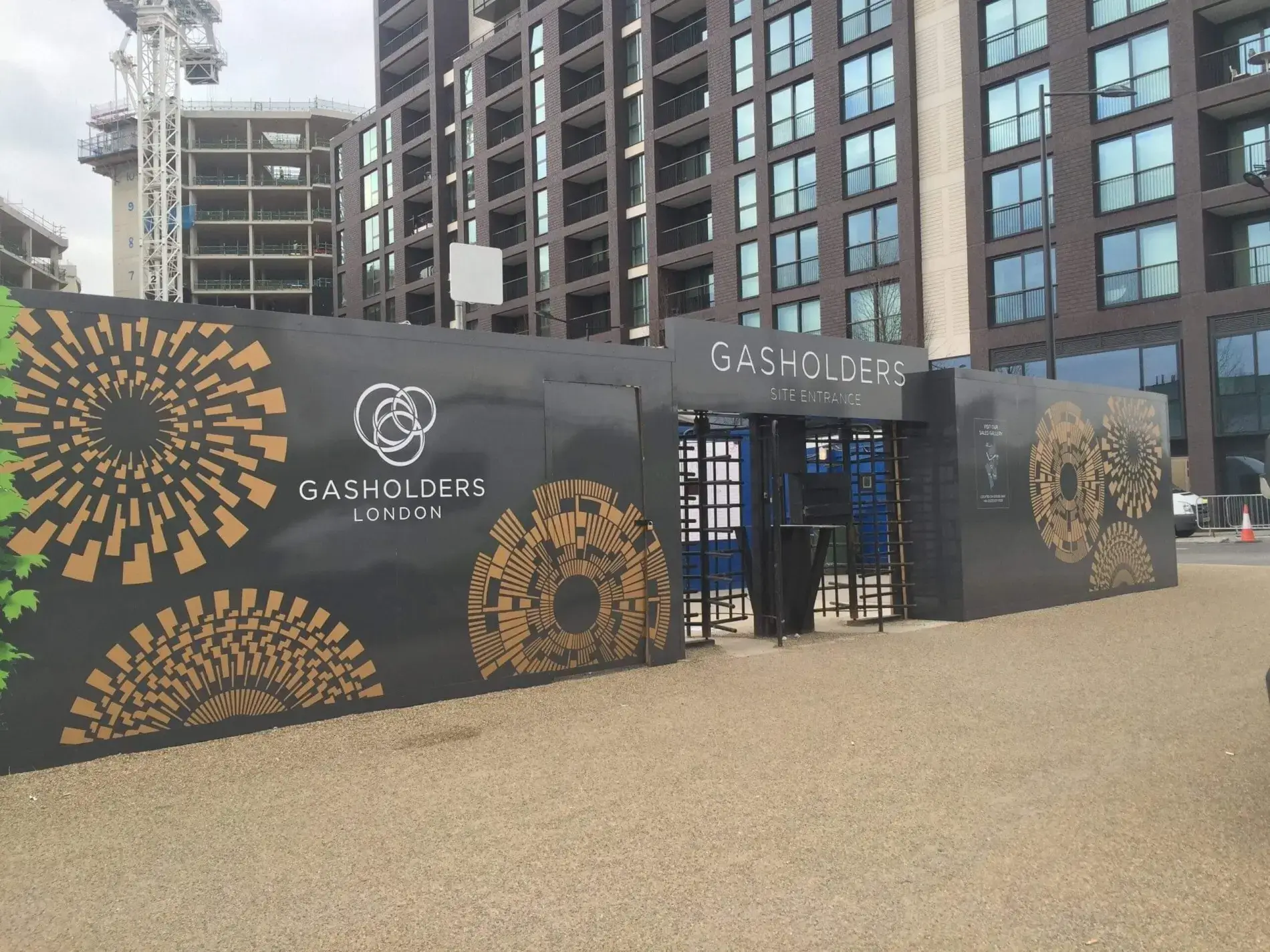 Site hoarding graphics