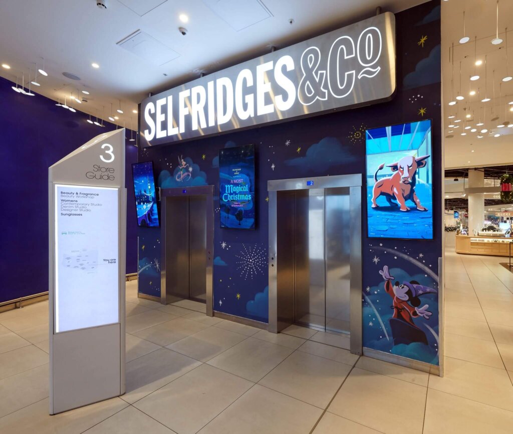 Selfridges x Disney Christmas Campaign birmingham