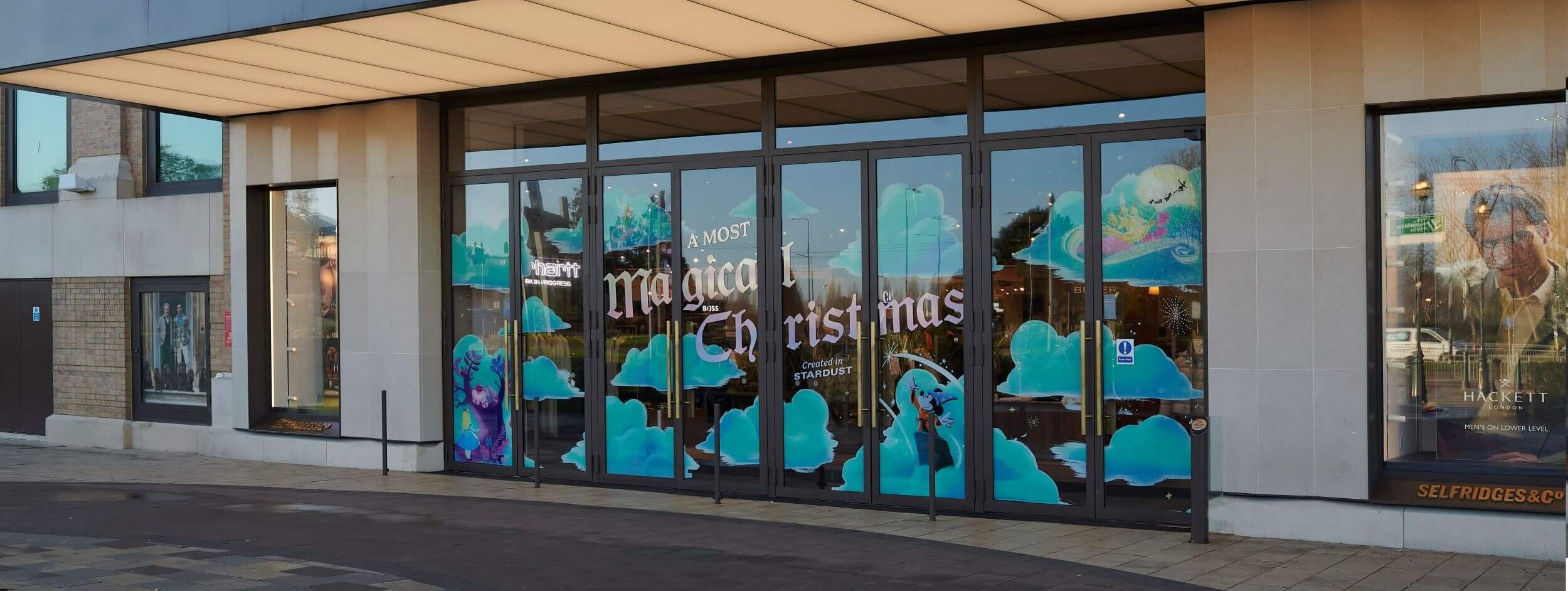 Selfridges Disney window vinyl