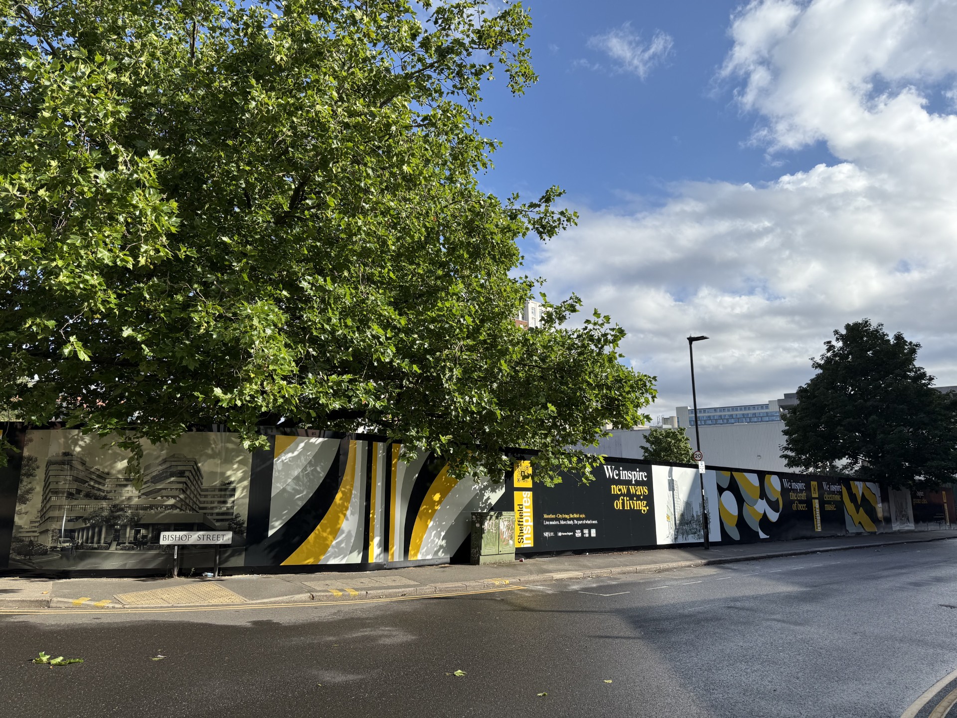 Sheffield hoarding graphics