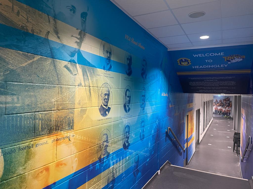 leeds rhinos stadium wall graphics
