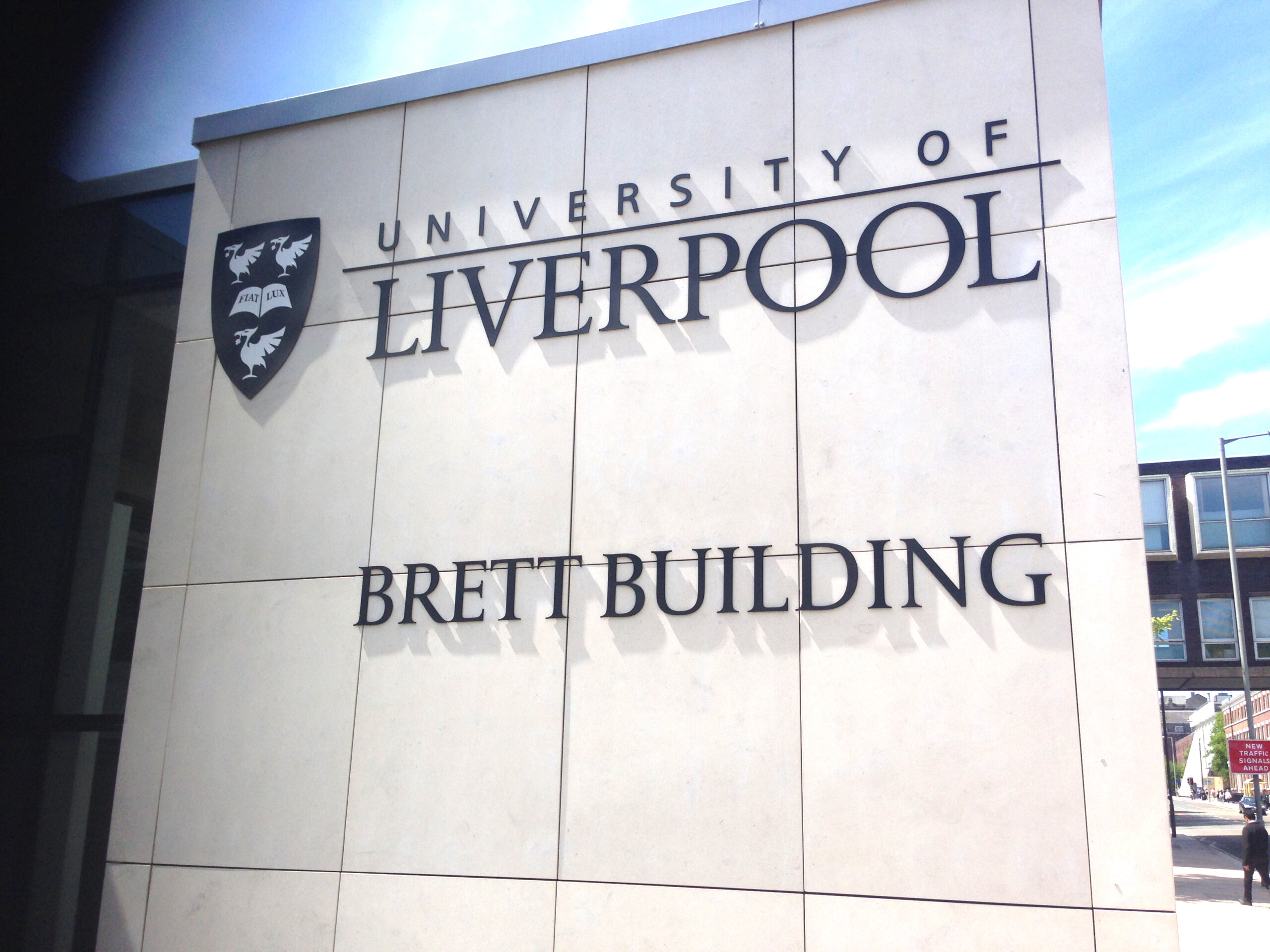 university of liverpool signage