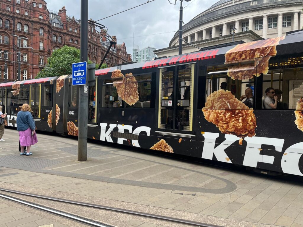 tram wrap in manchester
