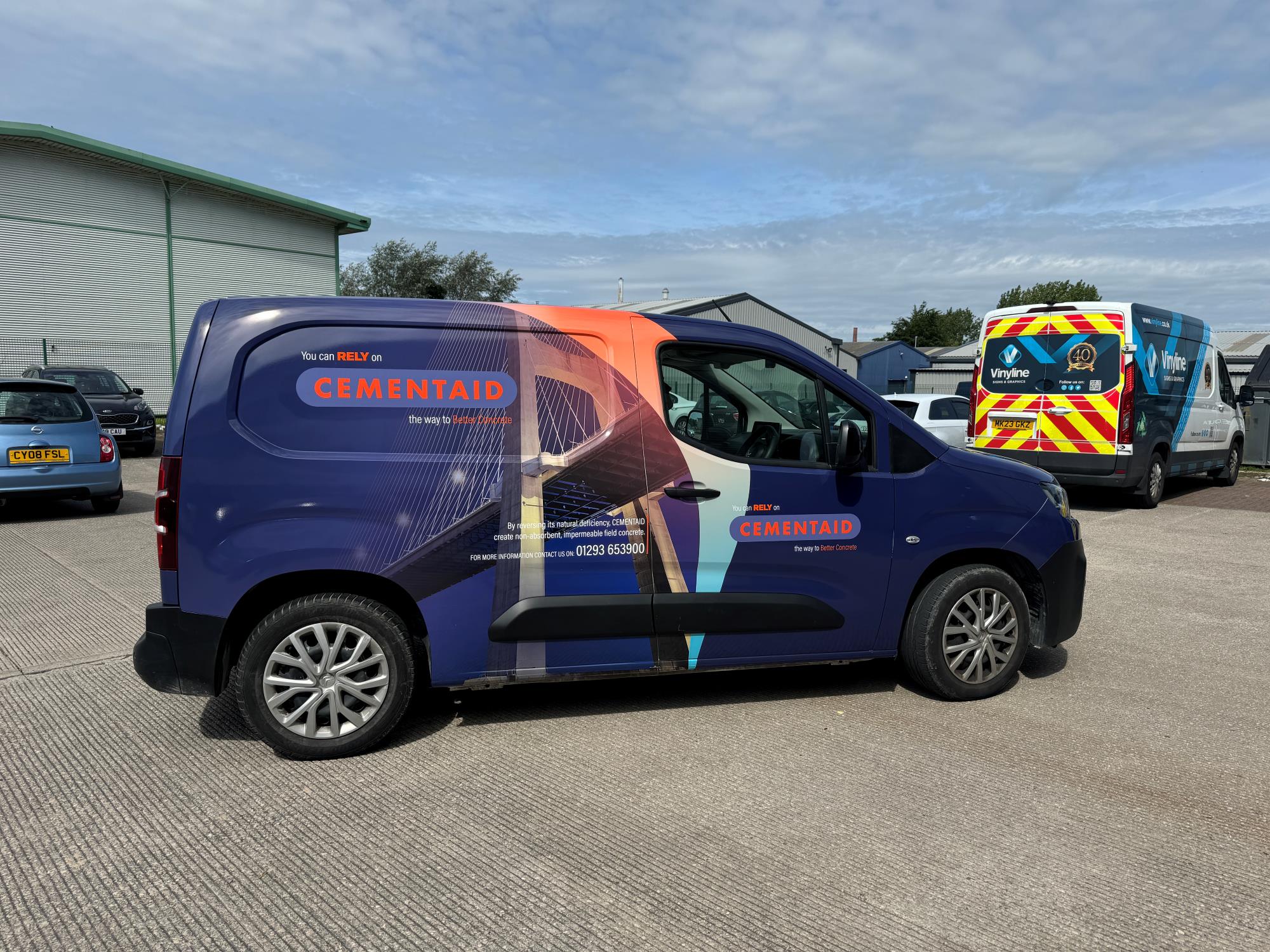 manchestrer van graphics with full colour vehicle wrap