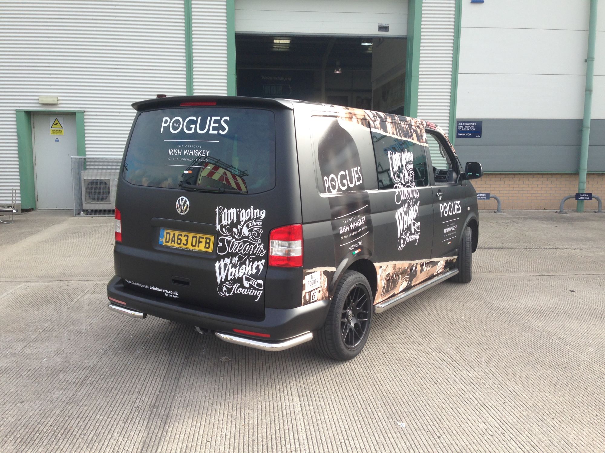 Professional van graphics in Liverpool city centre