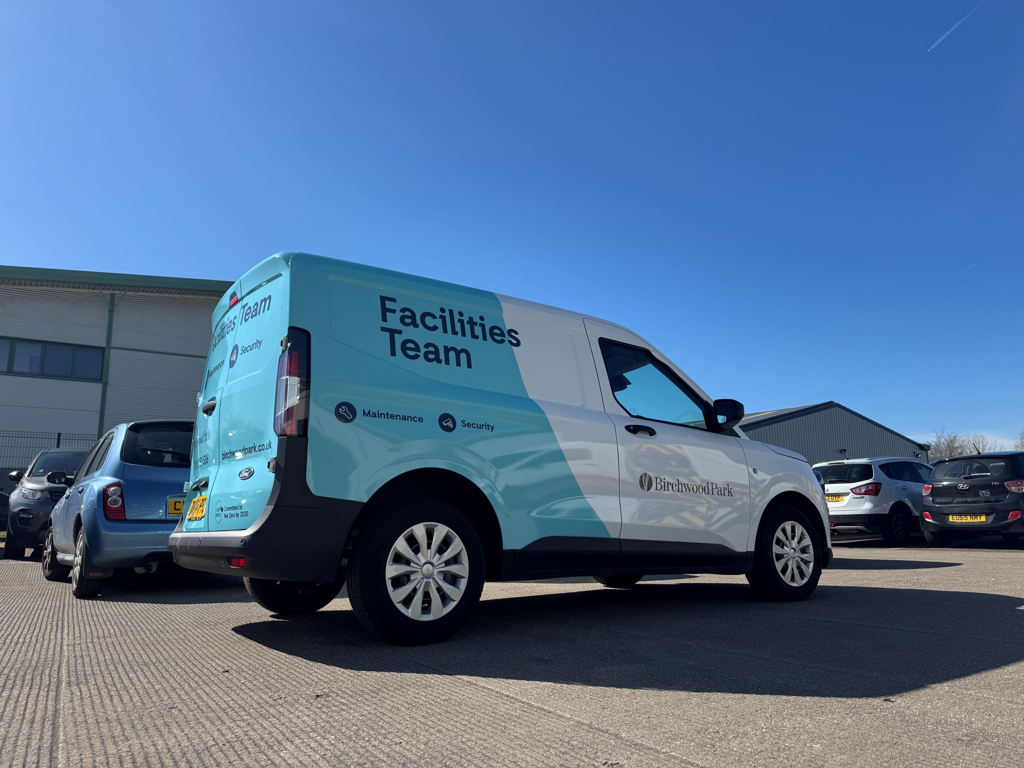 Branded company vans with consistent fleet graphics Liverpool