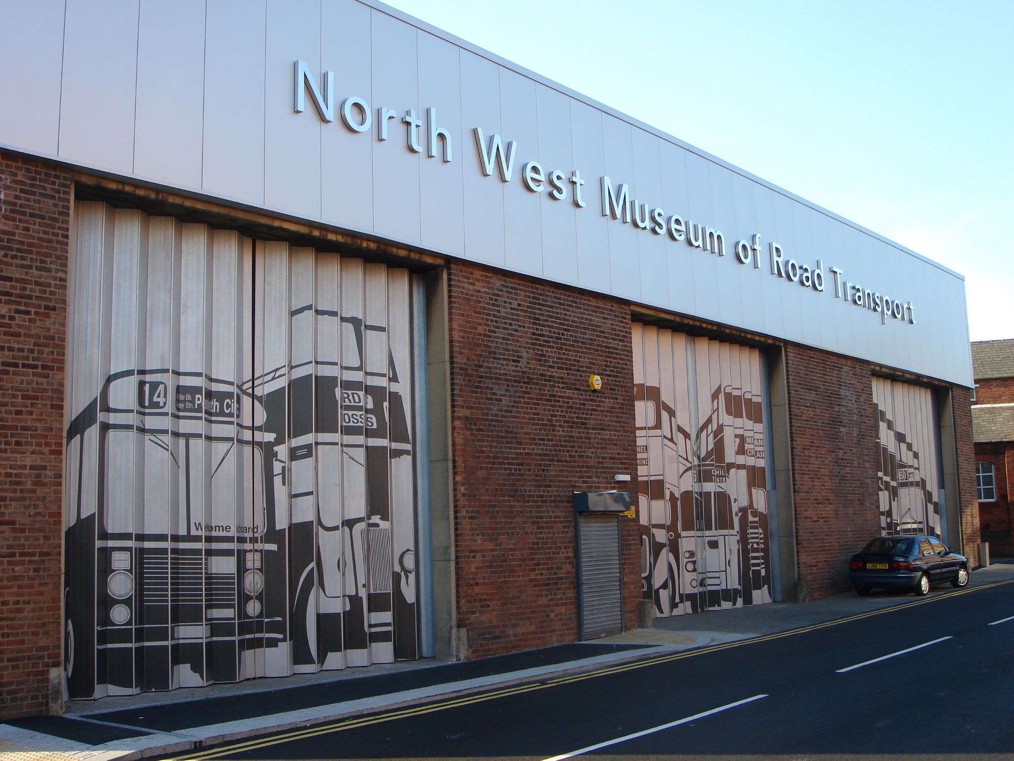 professional signage and graphics installation at north west transport museum in st.helens