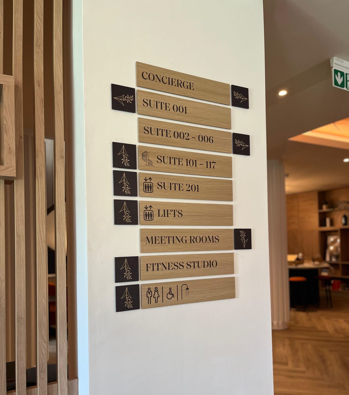 custom wayfinding signage installed locally by vinyline