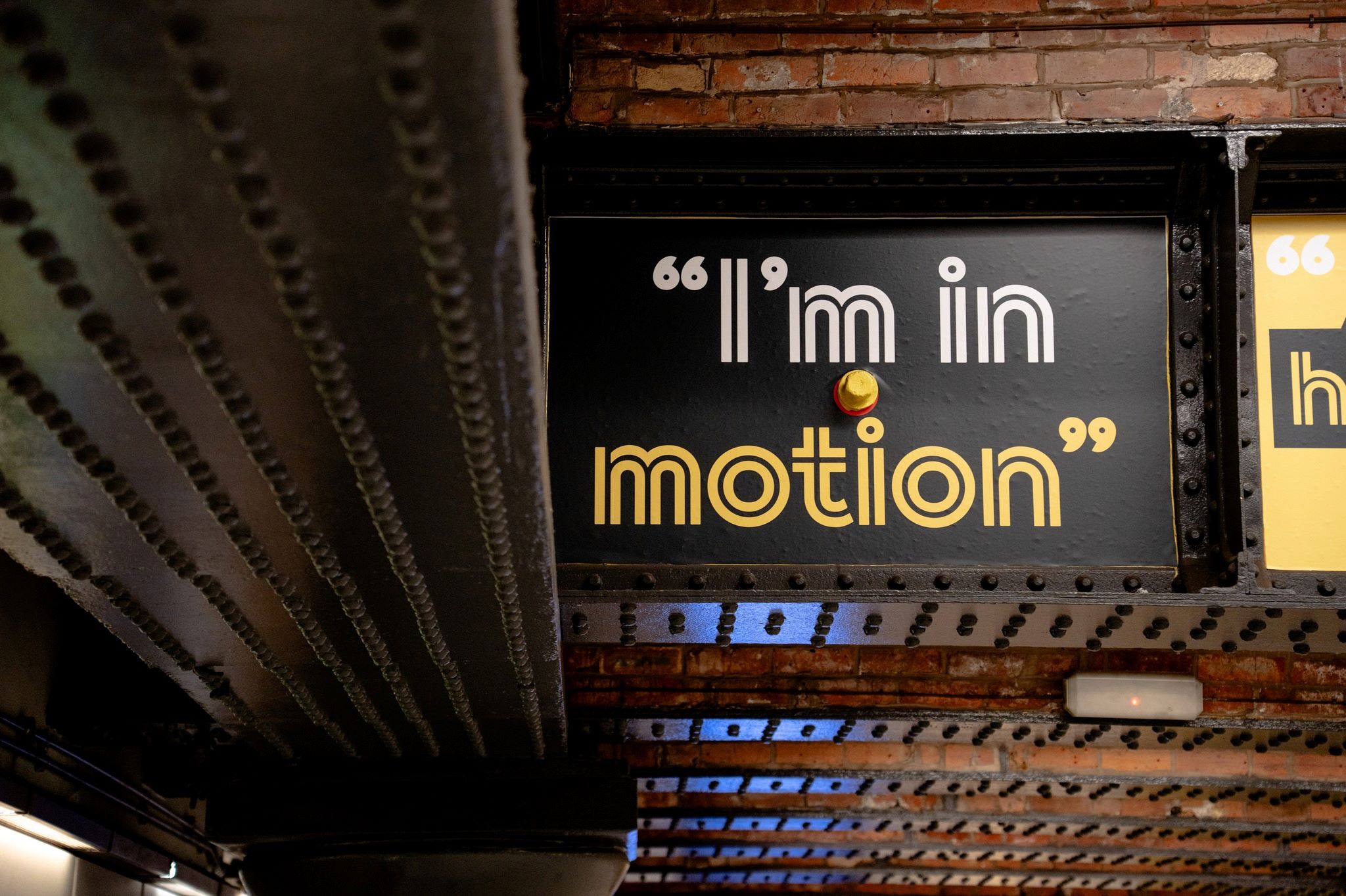 Close up of BRITS advertising for transport for greater manchester by vinyline