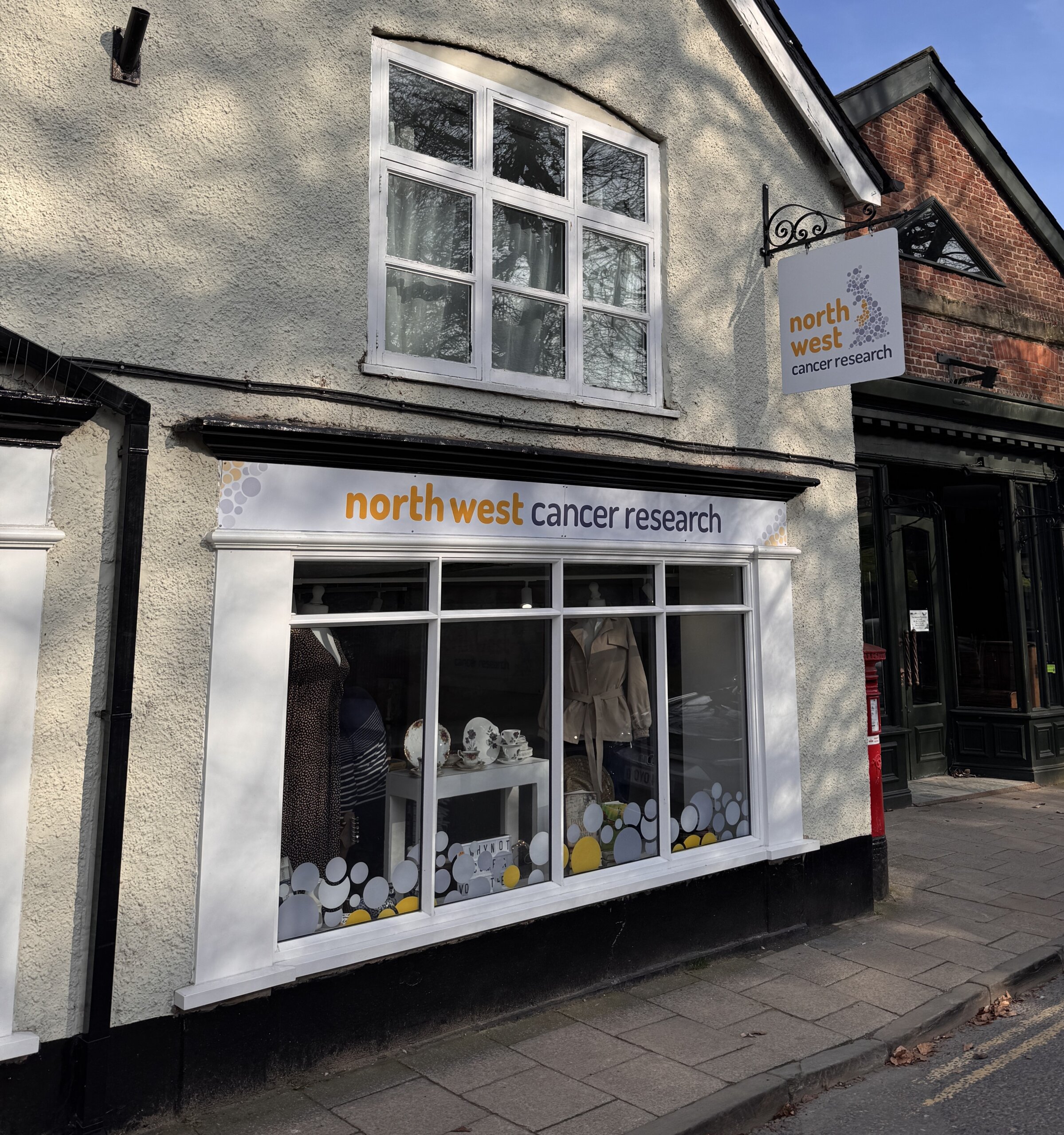 charity shop front signage installed by vinyline