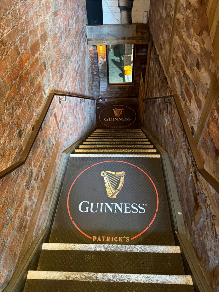 Guinness logo floor graphic for bar in st.helens