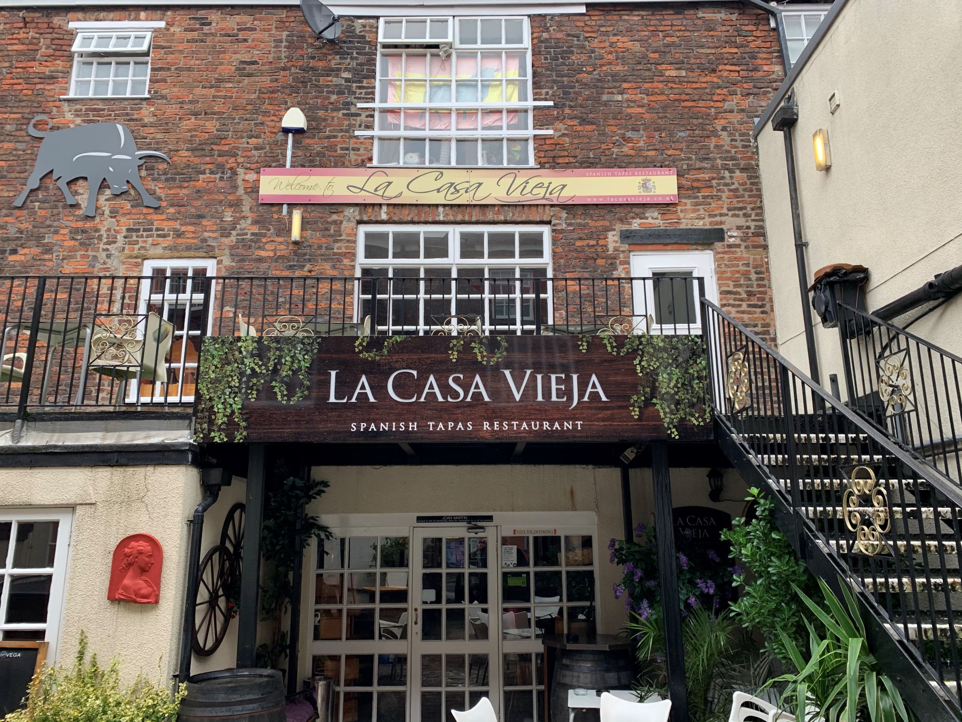restaurant shop front signage in st.helens
